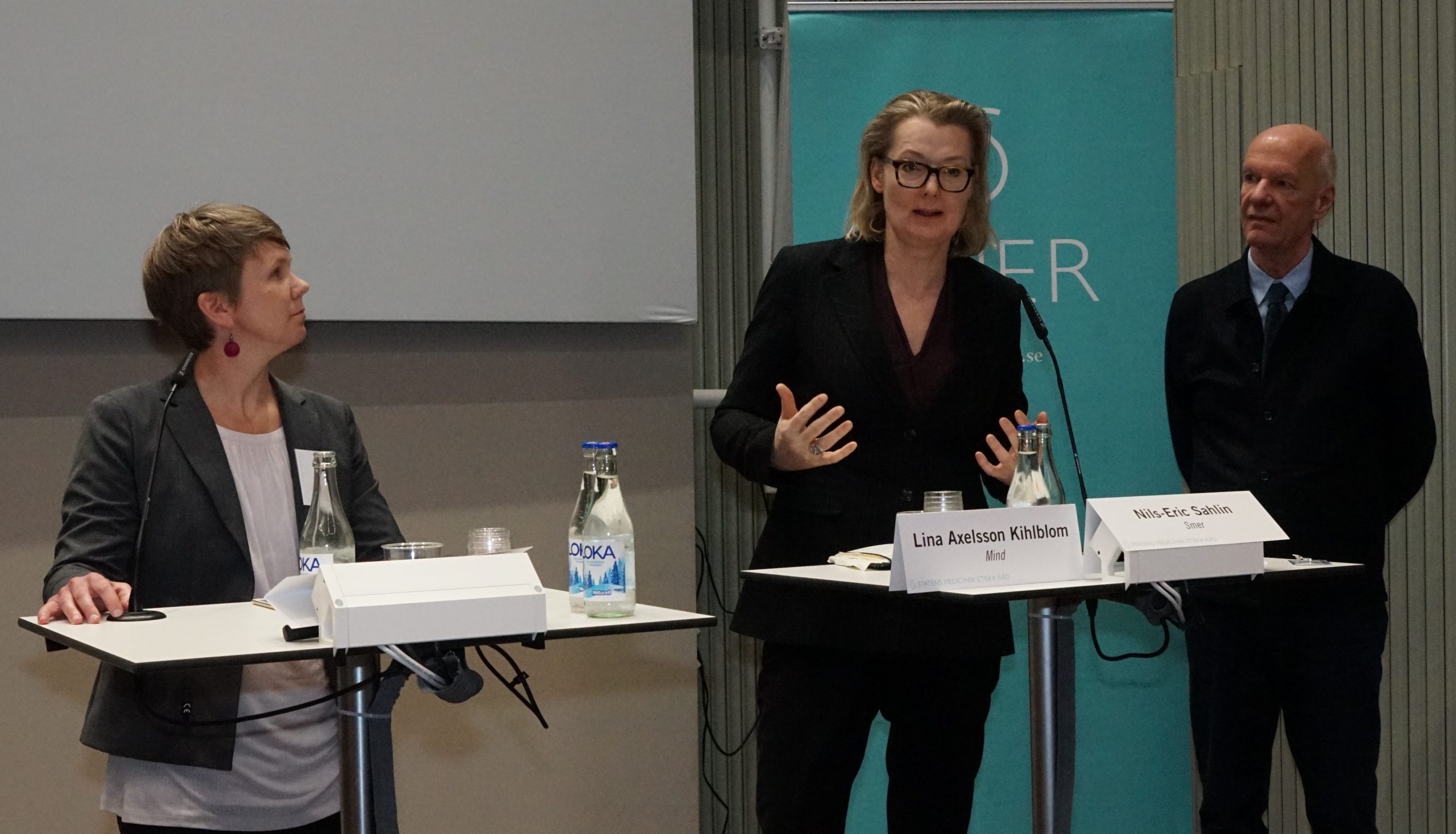 Avslutande debatt. Angela Sämfjord, Lina Axelsson Kihlblom och Nils-Eric Sahlin 